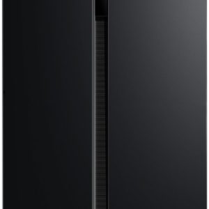 bush mesbsb23e e rated american fridge freezer black
