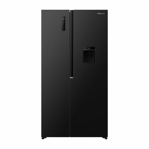 fridgemaster ms91558deb american fridge freezer black